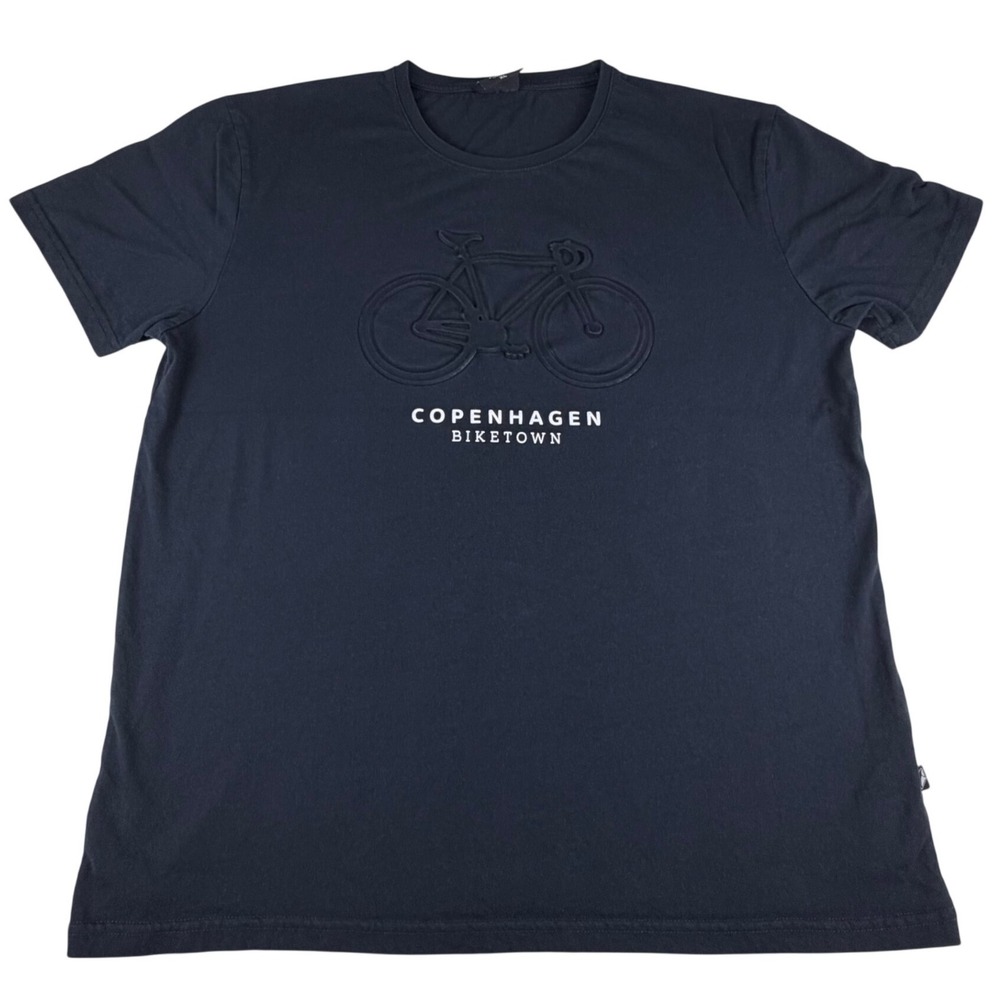 Mens‎ Fox Originals Copenhagen Biketown Graphic T Shirt Black Size XL-EUC